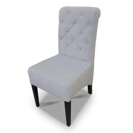 Krzesło pikowane skośne z wałkiem