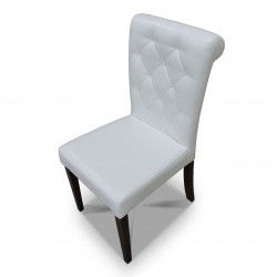 Krzesło pikowane wąskie z wałkiem