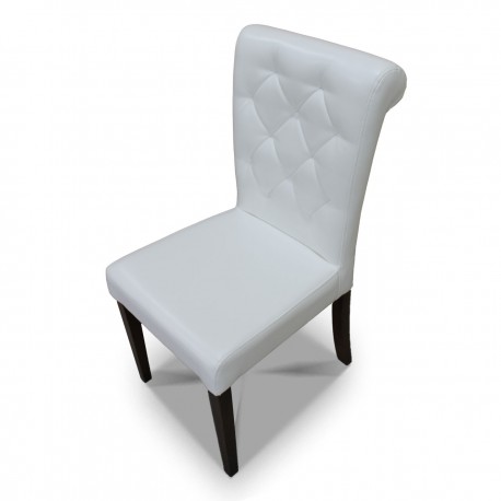 Krzesło pikowane wąskie z wałkiem