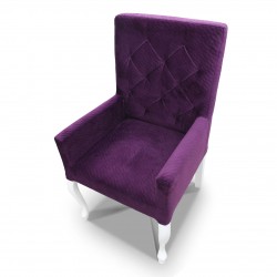 Fotelik pikowany wąski