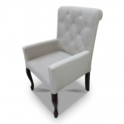 Fotelik pikowany wąski z wałkiem