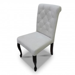 Krzesło pikowane wąskie z wałkiem