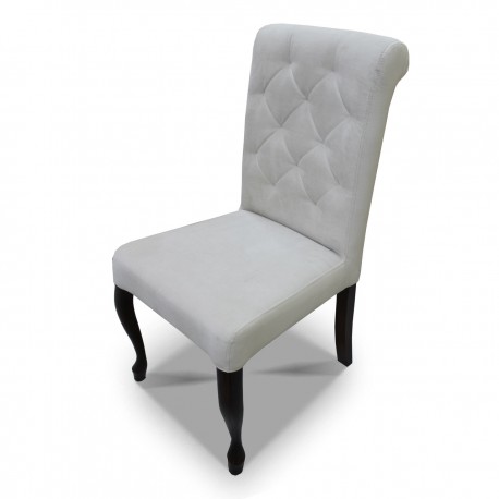 Krzesło pikowane wąskie z wałkiem