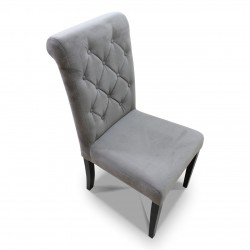 Krzesło pikowane wąskie z wałkiem