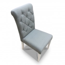 Krzesło pikowane wąskie z wałkiem