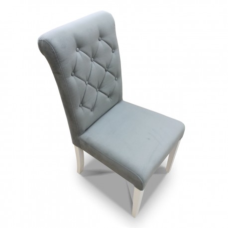 Krzesło pikowane wąskie z wałkiem