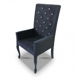 Fotelik pikowany wąski