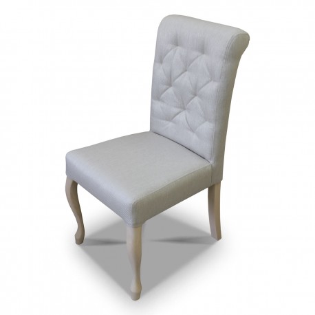 Krzesło pikowane wąskie z wałkiem