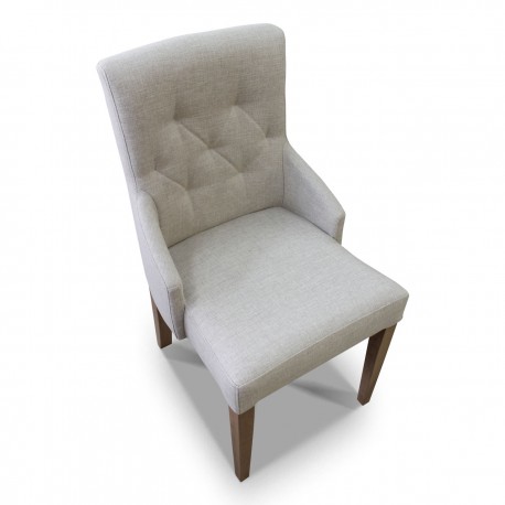 Krzesło pikowane wąskie z boczkami