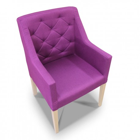 Fotelik pikowany wąski