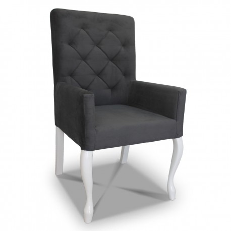 Fotelik pikowany wąski