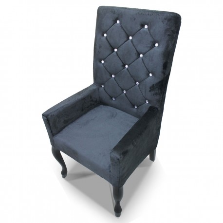 Fotelik pikowany wąski