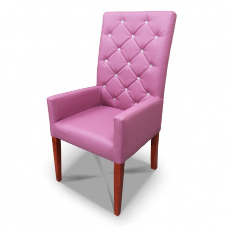 Fotelik pikowany wąski