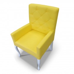 Fotelik pikowany wąski