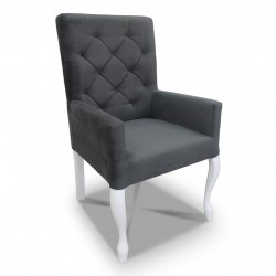 Fotelik pikowany wąski