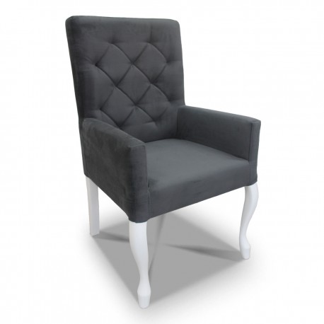 Fotelik pikowany wąski